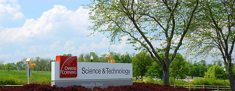Granville, Ohio Science & Technology Center entrance sign