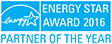 2016 Energy Star Award - Partner of the Year