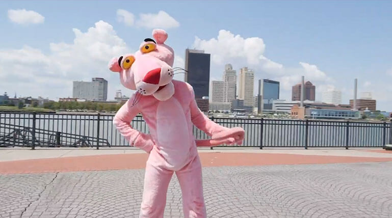 The Pink Panther Dance Off (Video)