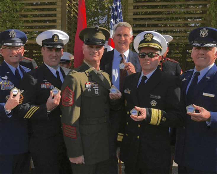 A group of Veterans in uniform