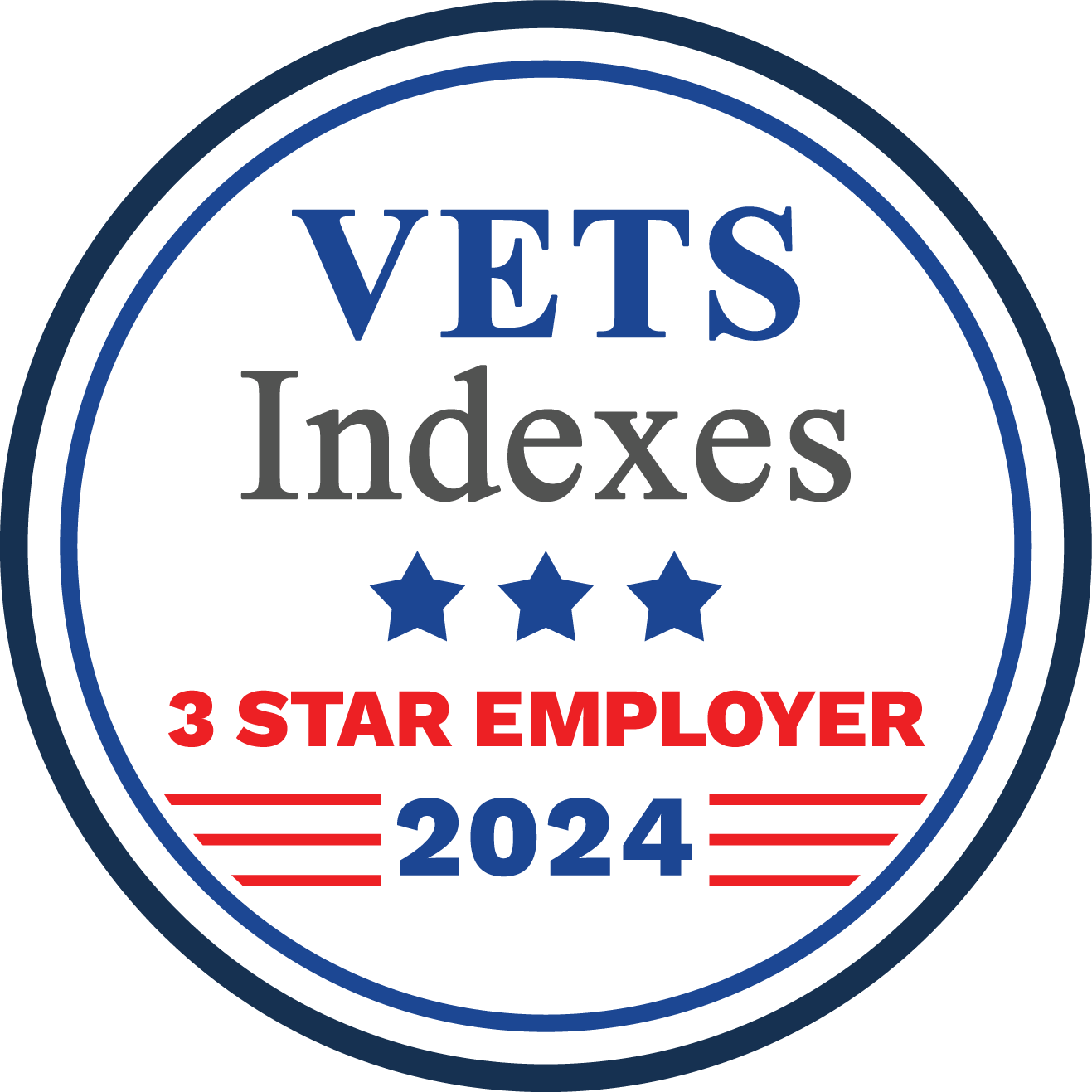 Vets Indexes - Three Star Employer 2021 award