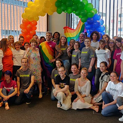 Parexel Employees at pride month