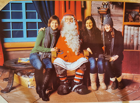 Donata, Project Leader at Parexel, visiting Santa in Lapland