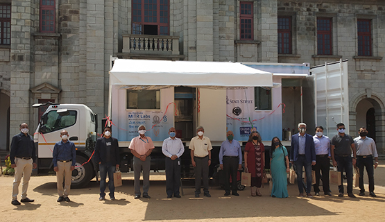 Parexel India Covid Vaccine Transportation Van