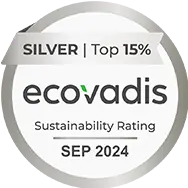 Silver top 15%, EcoVadis Sustainability Rating 2024