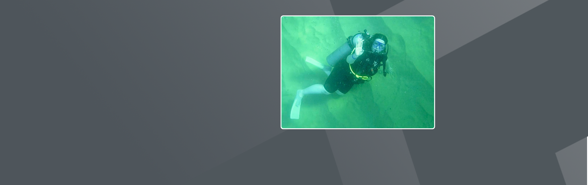 Sherry, scuba diving in the ocean