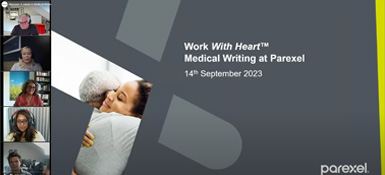 Screenshot of the Medical Writing Services Webinar Video