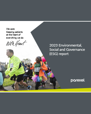 Parexel's ESG Report cover