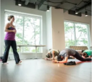 PHSA Employees at a yoga class