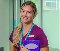 A Nurse Practitioner Smiling