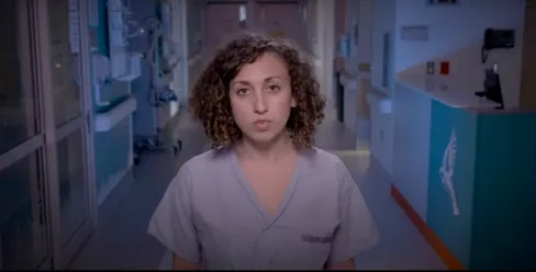 A Nurse speaking